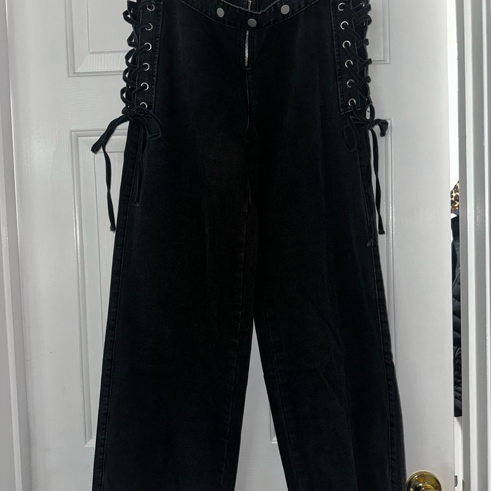 Fashion Nova Black Wash Jeans